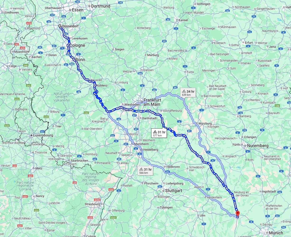 Anreise von Düsseldorf Zu Augsburg Über 