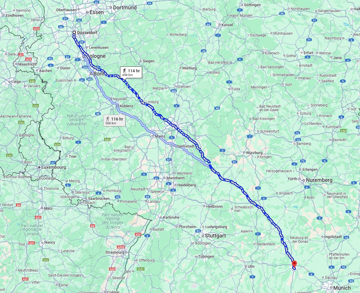 Anreise von Düsseldorf Zu Augsburg Über 