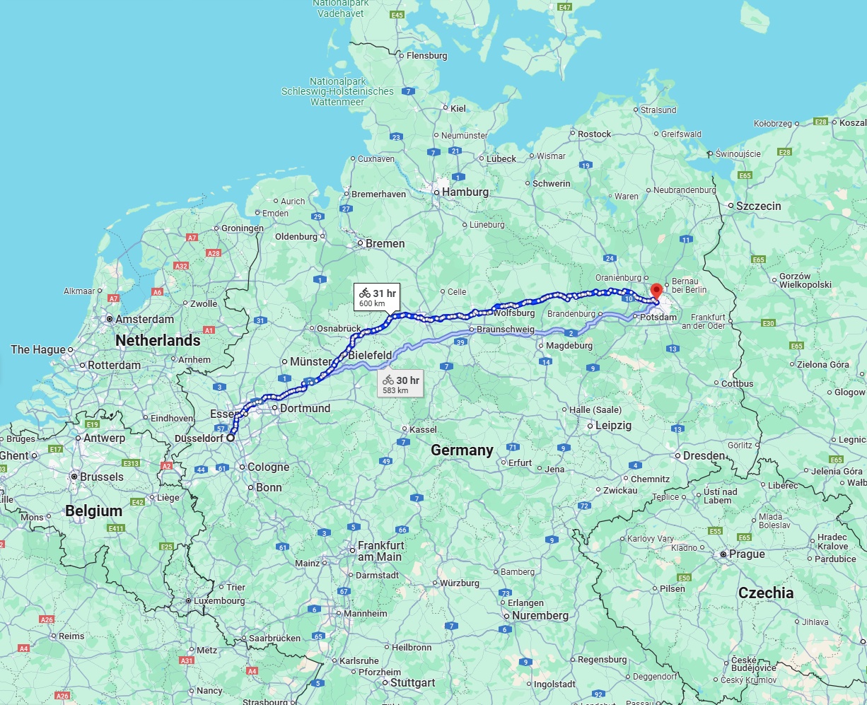 Anreise von Düsseldorf Zu Berlin Über 