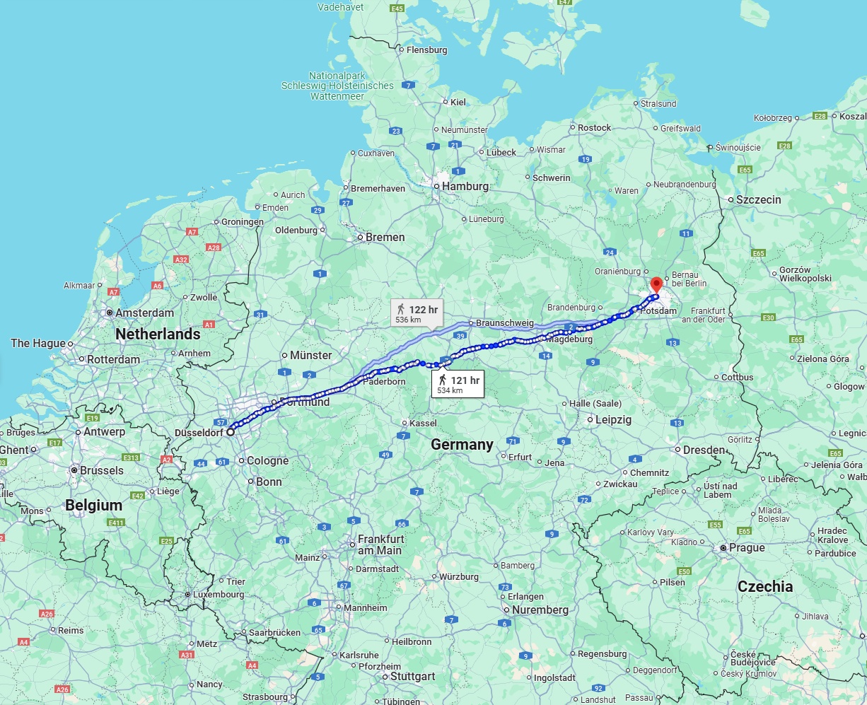 Anreise von Düsseldorf Zu Berlin Über 