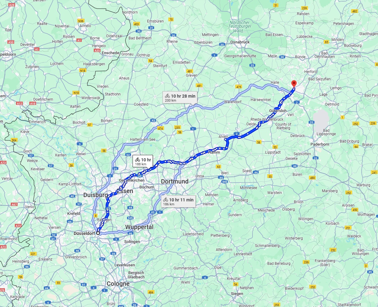 Anreise von Düsseldorf Zu Bielefeld Über 