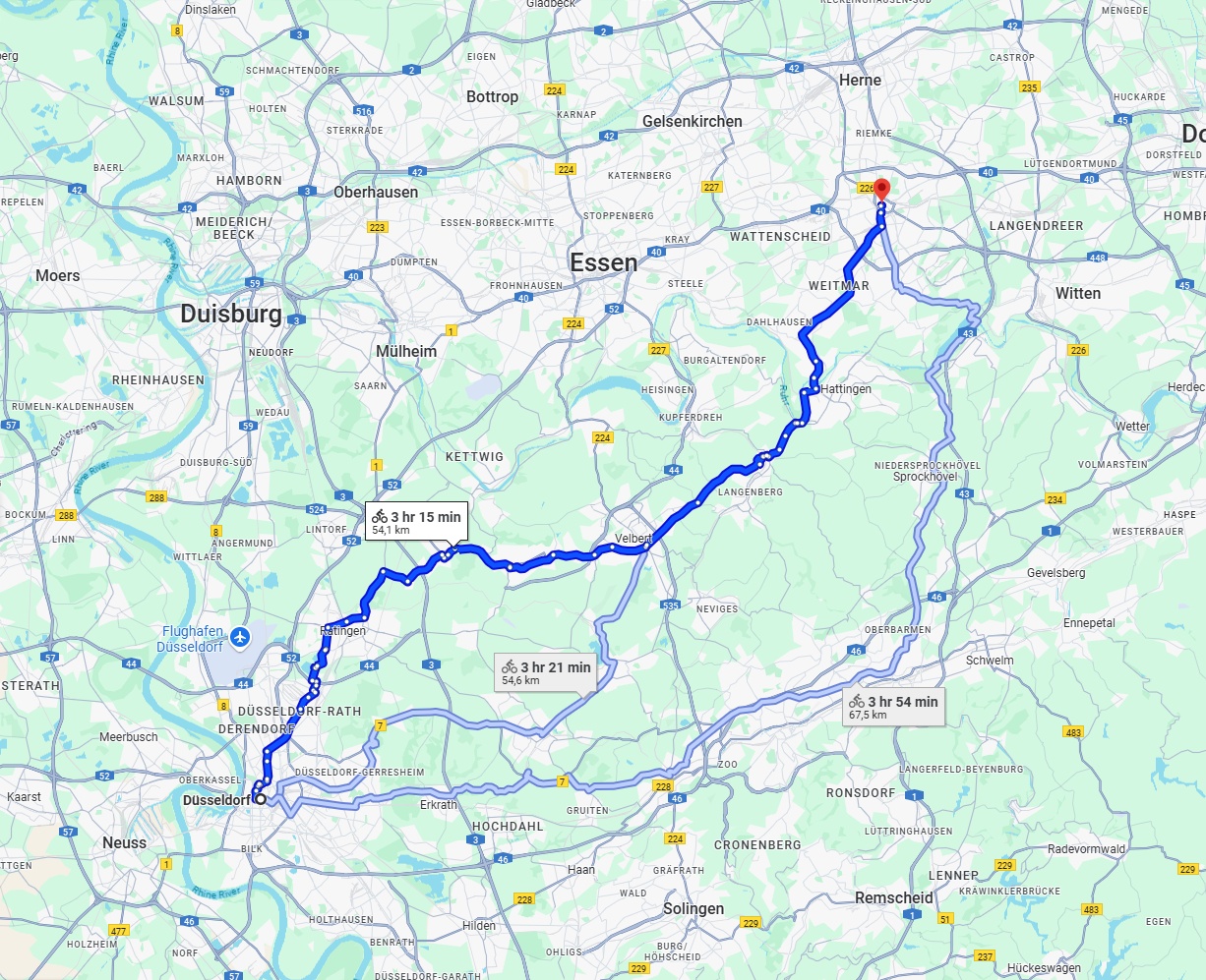 Anreise von Düsseldorf Zu Bochum Über 