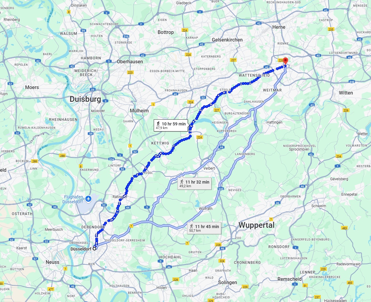 Anreise von Düsseldorf Zu Bochum Über 