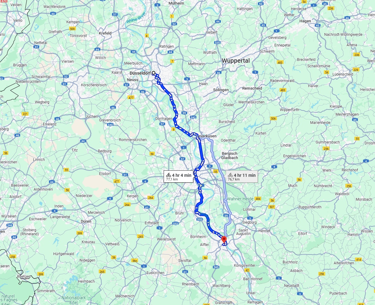 Anreise von Düsseldorf Zu Bonn Über 