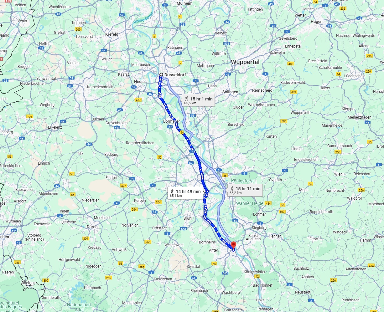 Anreise von Düsseldorf Zu Bonn Über 