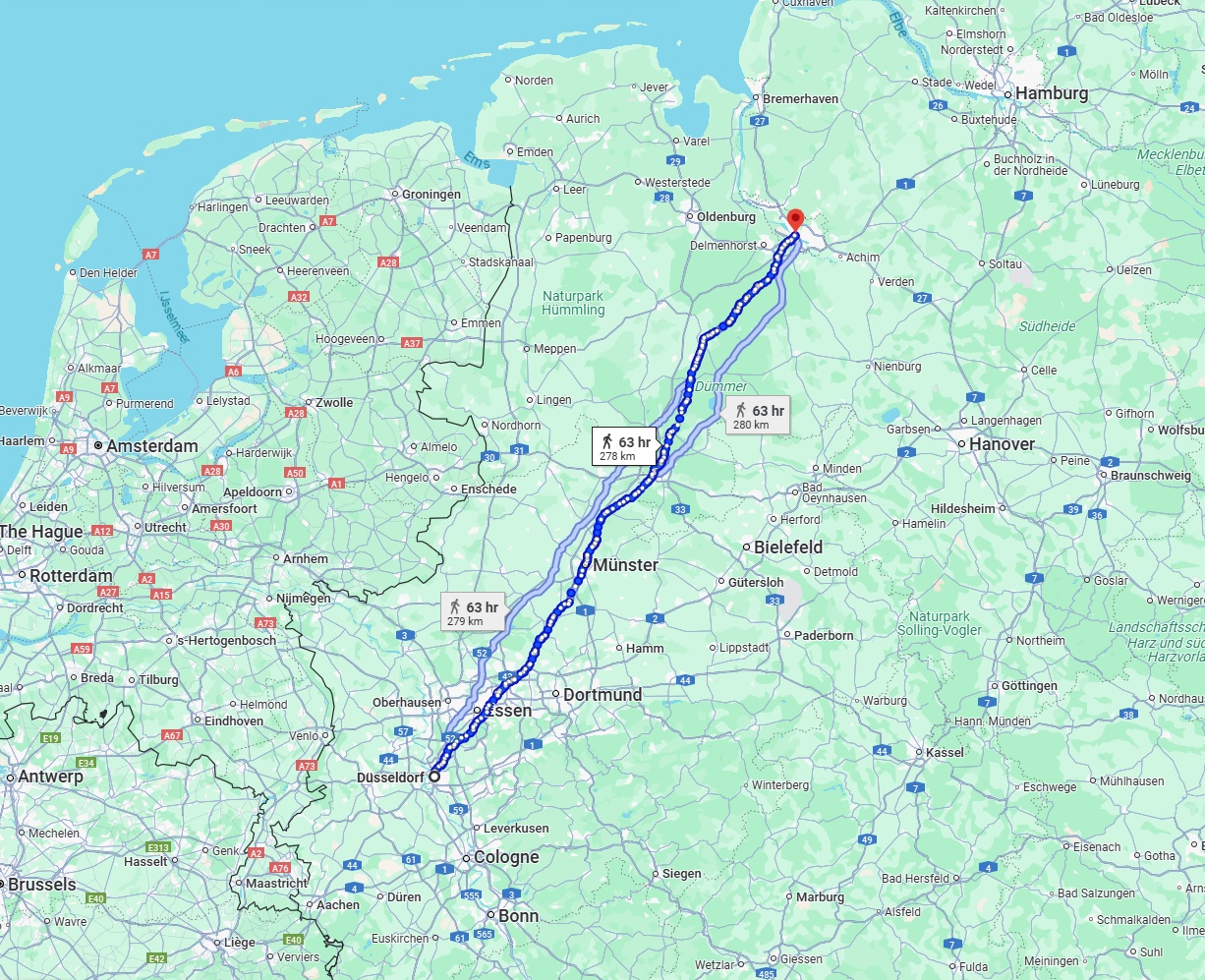 Anreise von Düsseldorf Zu Bremen Über 