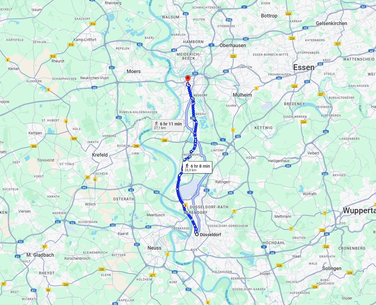 Anreise von Düsseldorf Zu Duisburg Über 
