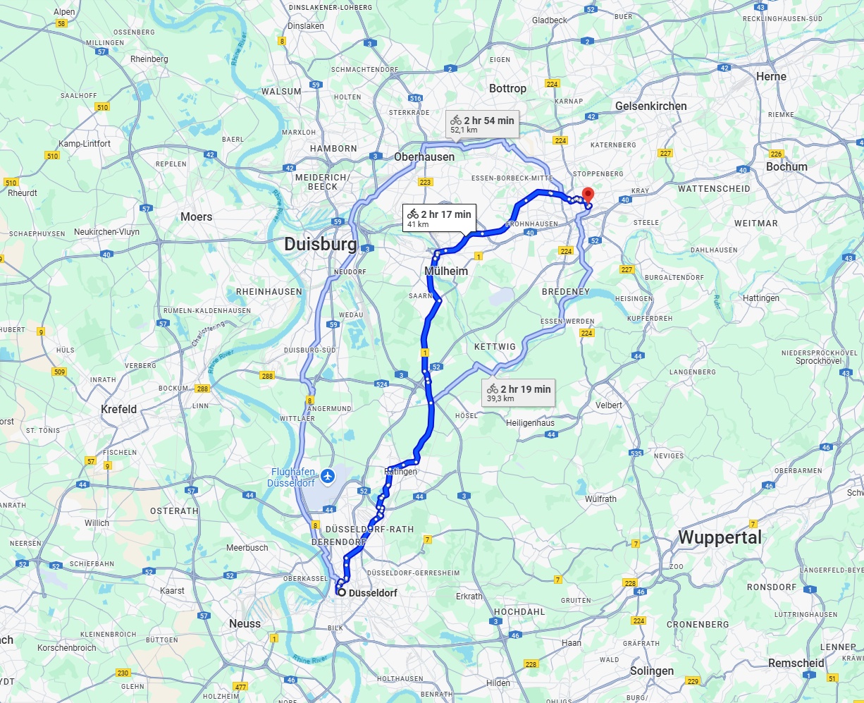Anreise von Düsseldorf Zu Essen Über 