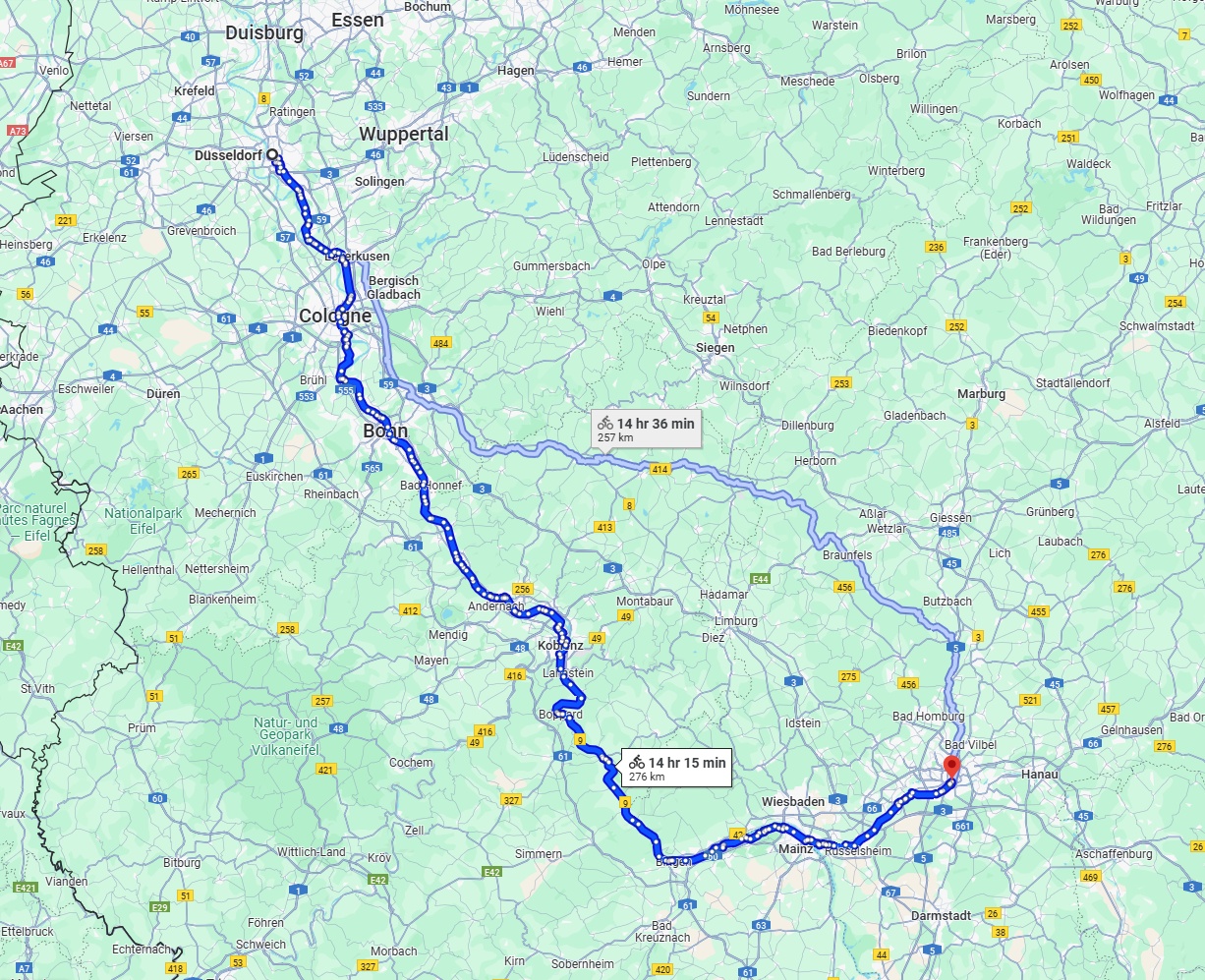 Anreise von Düsseldorf Zu Frankfurt am Main Über 