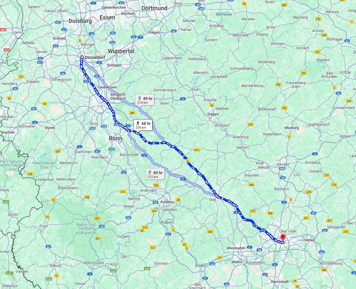 Anreise von Düsseldorf Zu Frankfurt am Main Über 