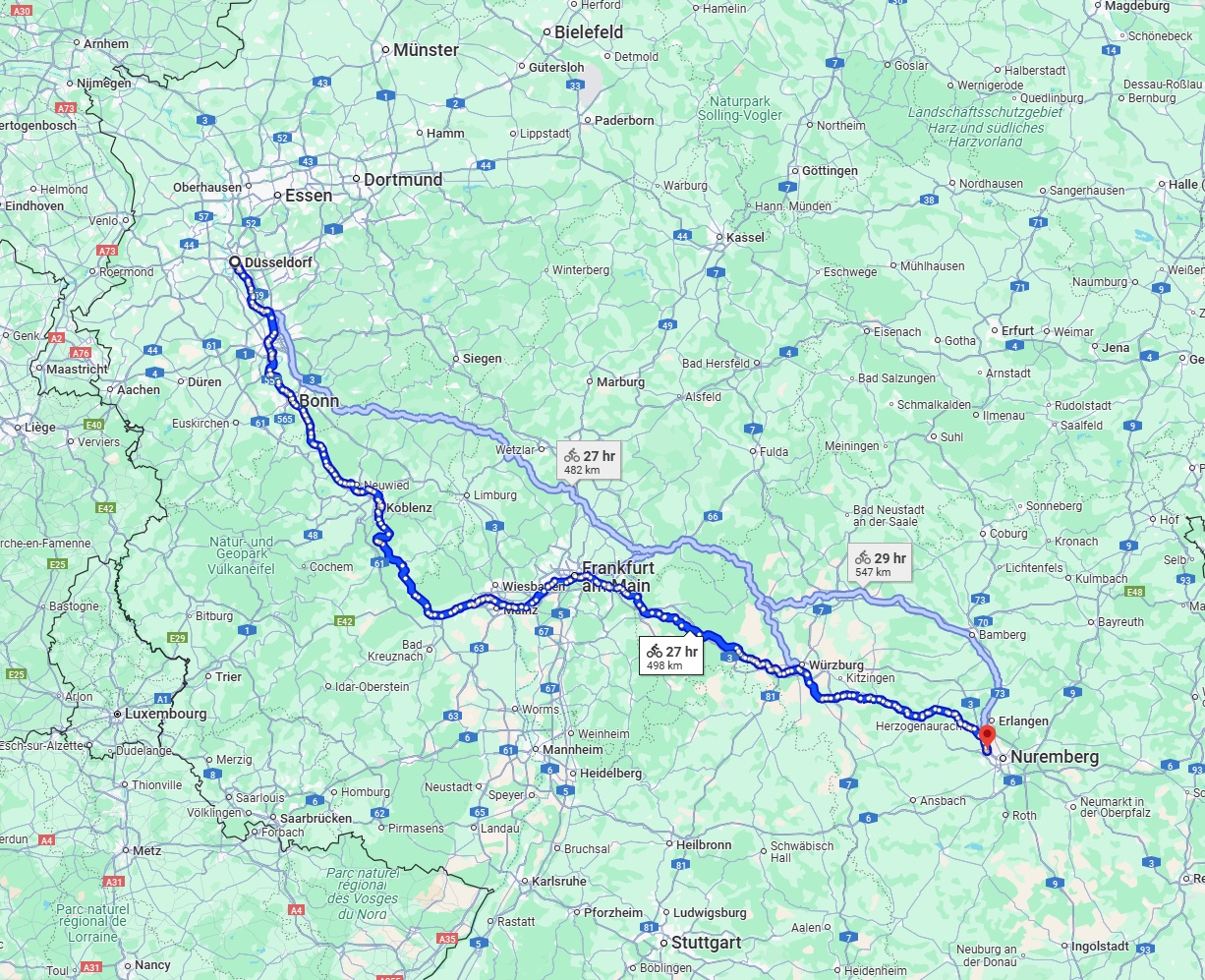 Anreise von Düsseldorf Zu Fürth Über 