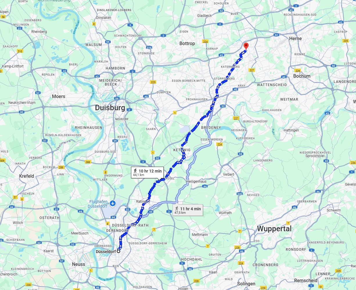 Anreise von Düsseldorf Zu Gelsenkirchen Über 