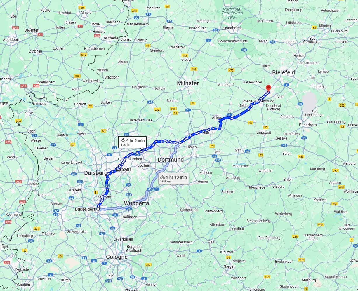 Anreise von Düsseldorf Zu Gütersloh Über 