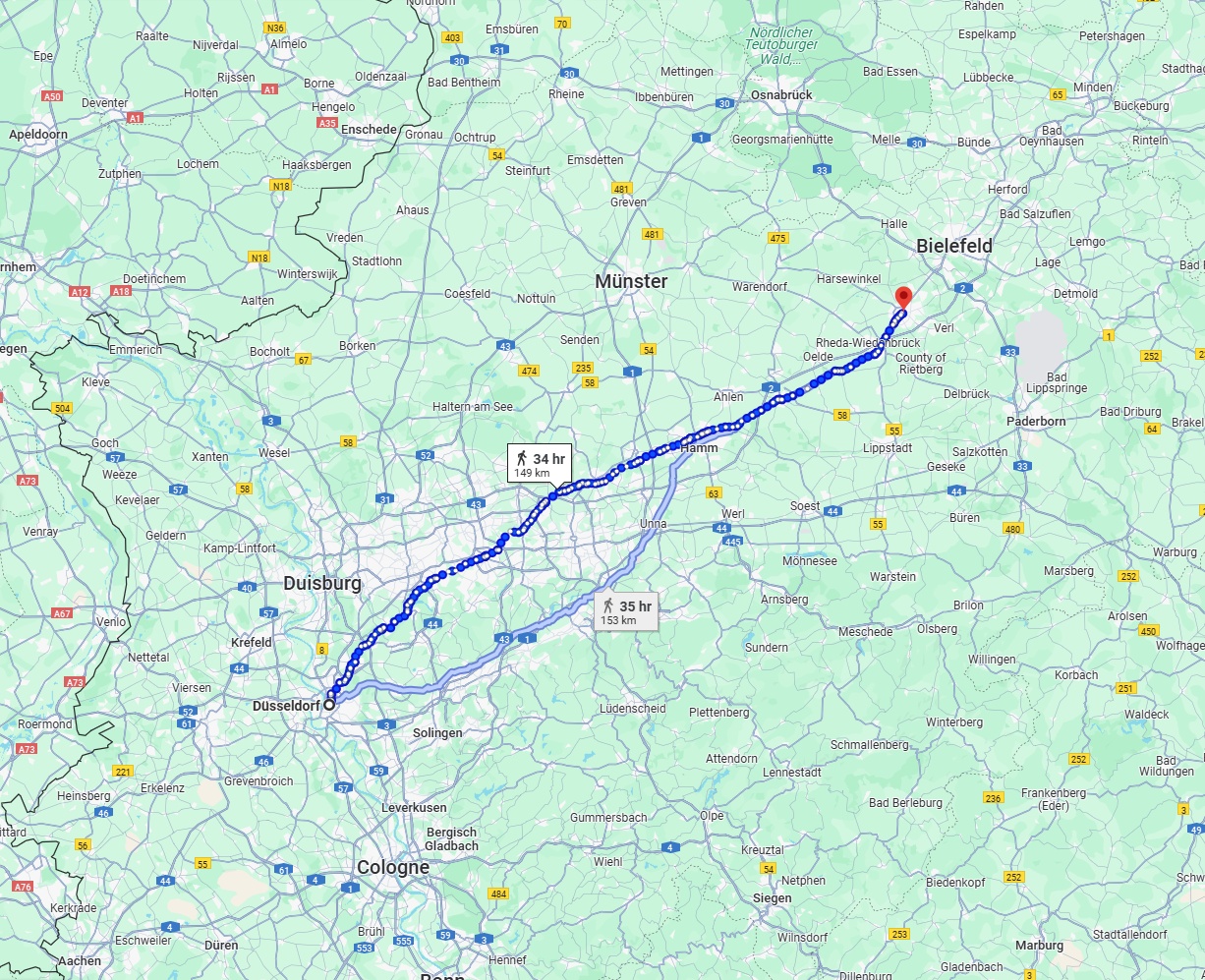 Anreise von Düsseldorf Zu Gütersloh Über 