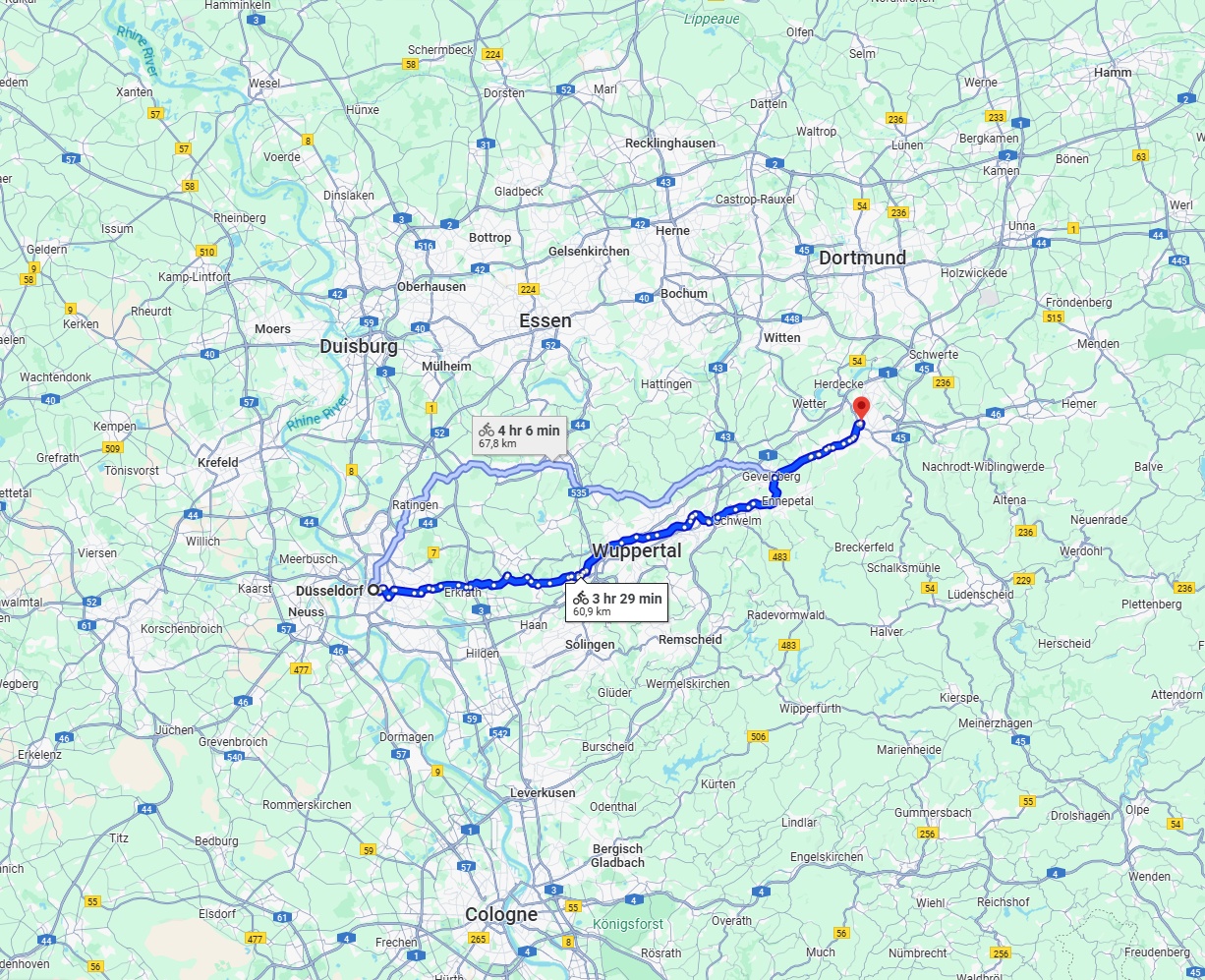 Anreise von Düsseldorf Zu Hagen Über 