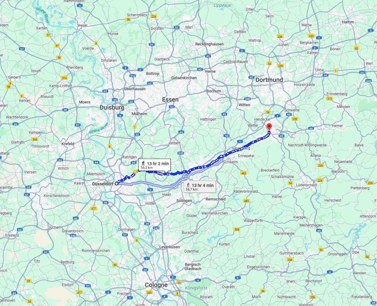 Anreise von Düsseldorf Zu Hagen Über 