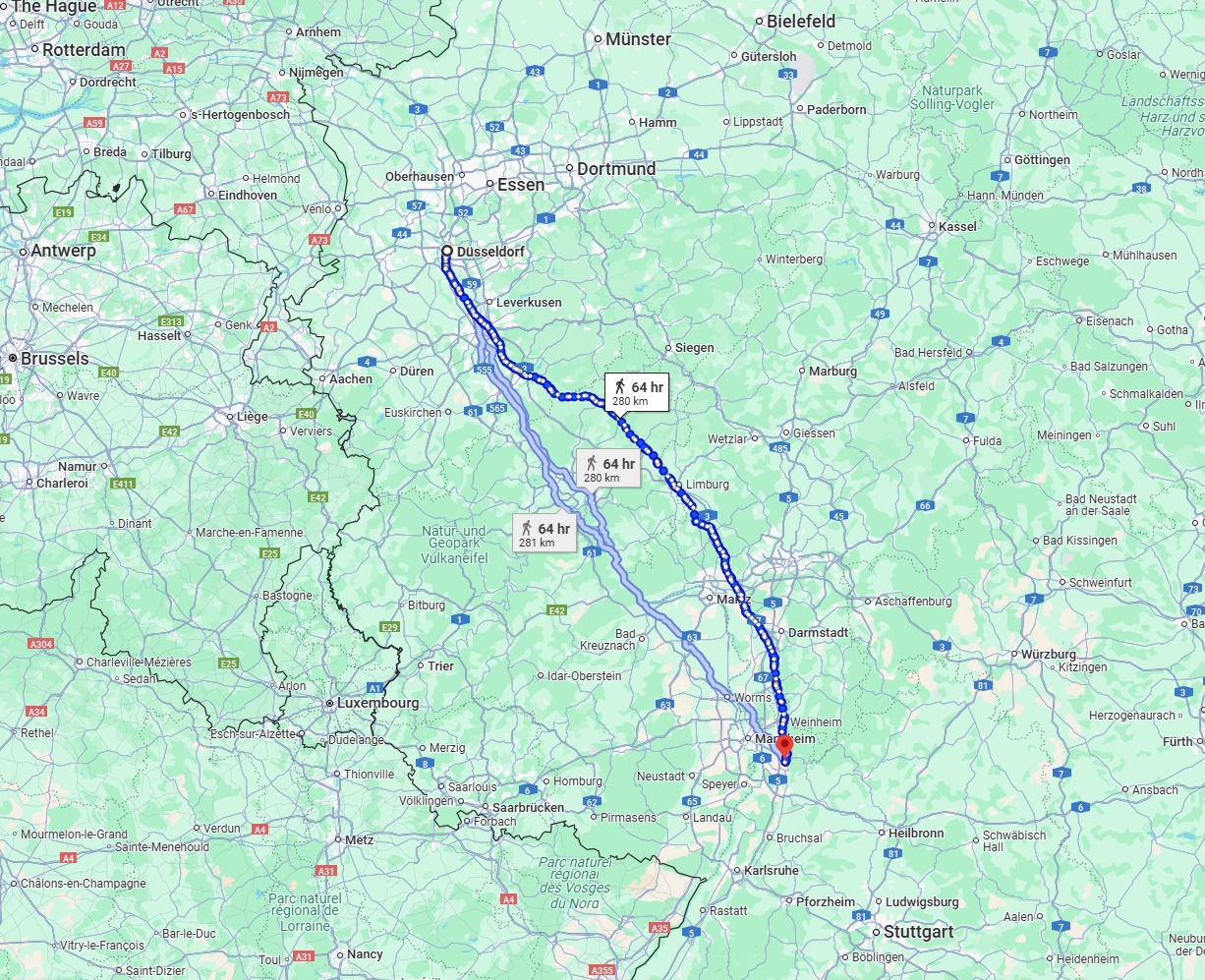 Anreise von Düsseldorf Zu Heidelberg Über 
