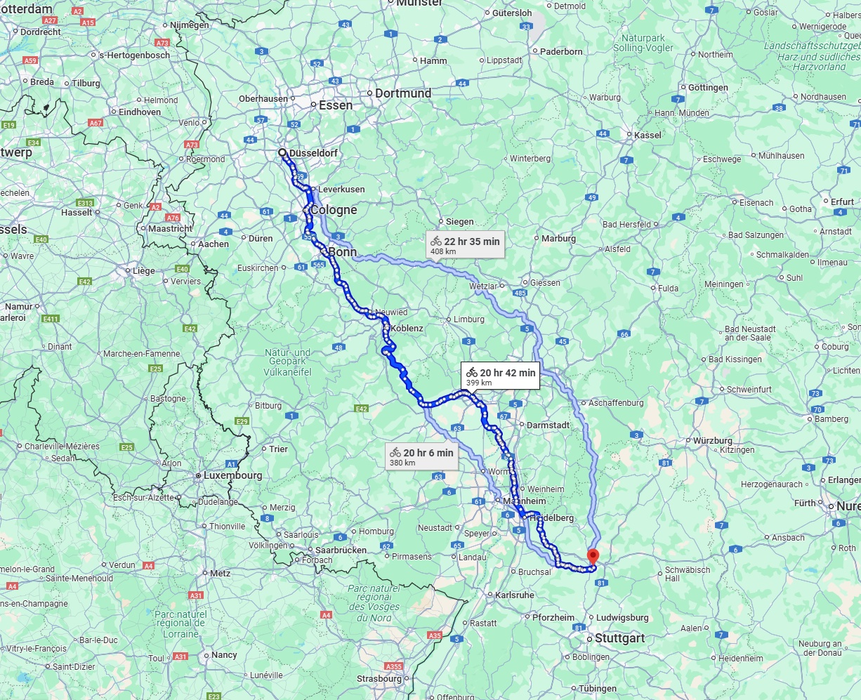 Anreise von Düsseldorf Zu Heilbronn Über 