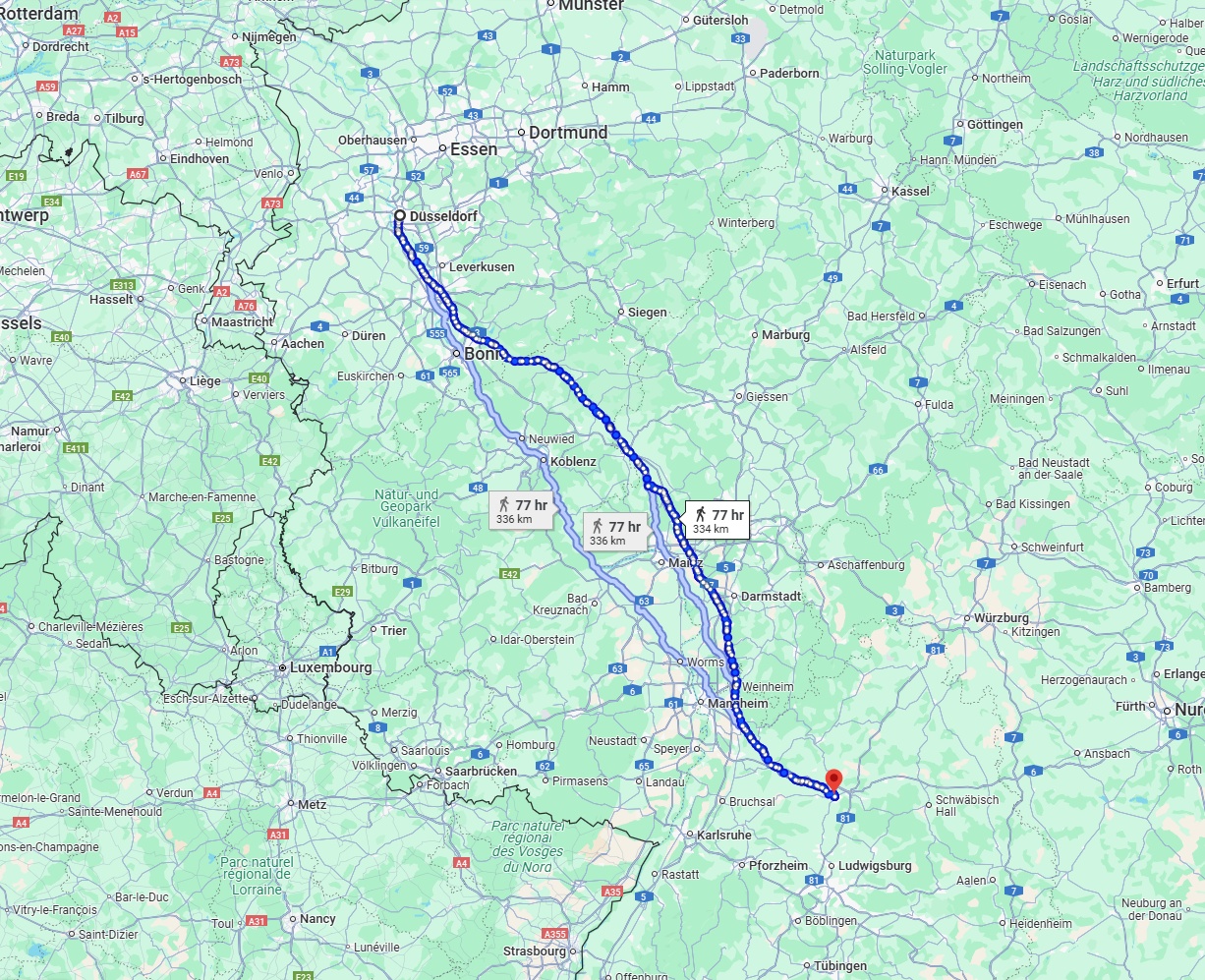 Anreise von Düsseldorf Zu Heilbronn Über 