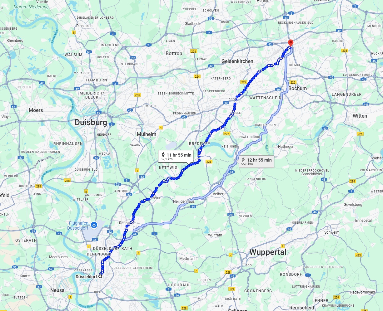 Anreise von Düsseldorf Zu Herne Über 