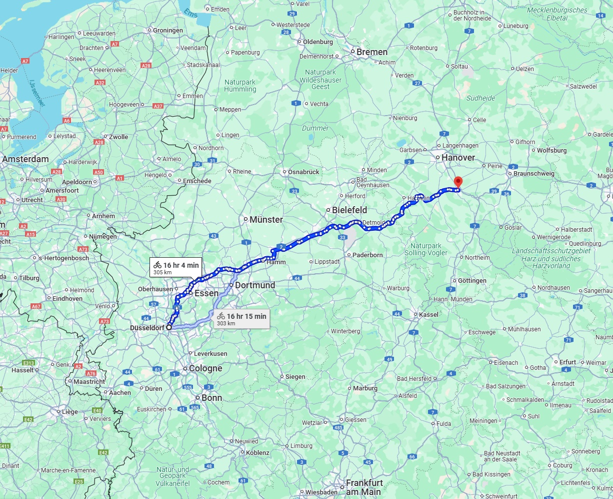 Anreise von Düsseldorf Zu Hildesheim Über 