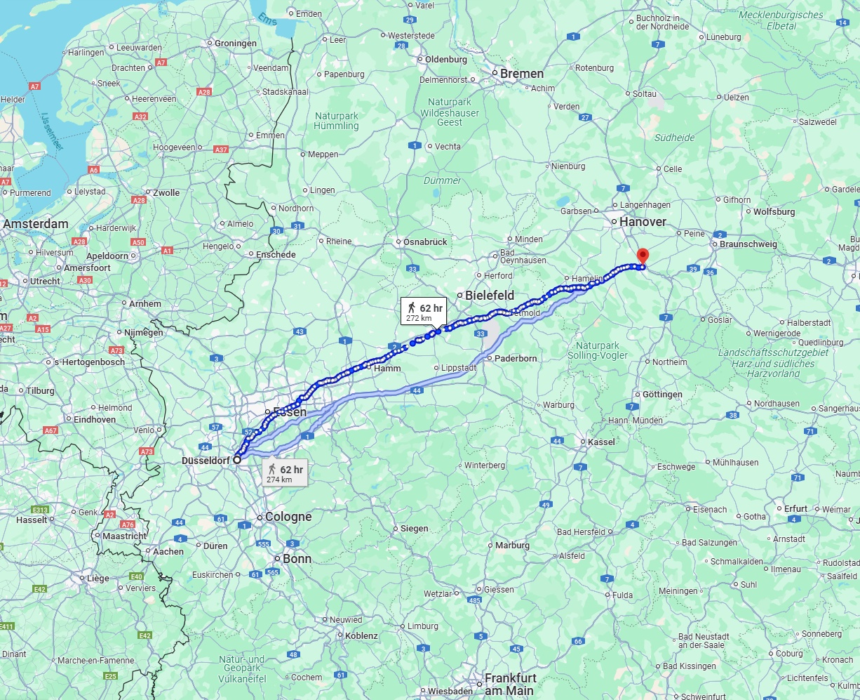 Anreise von Düsseldorf Zu Hildesheim Über 