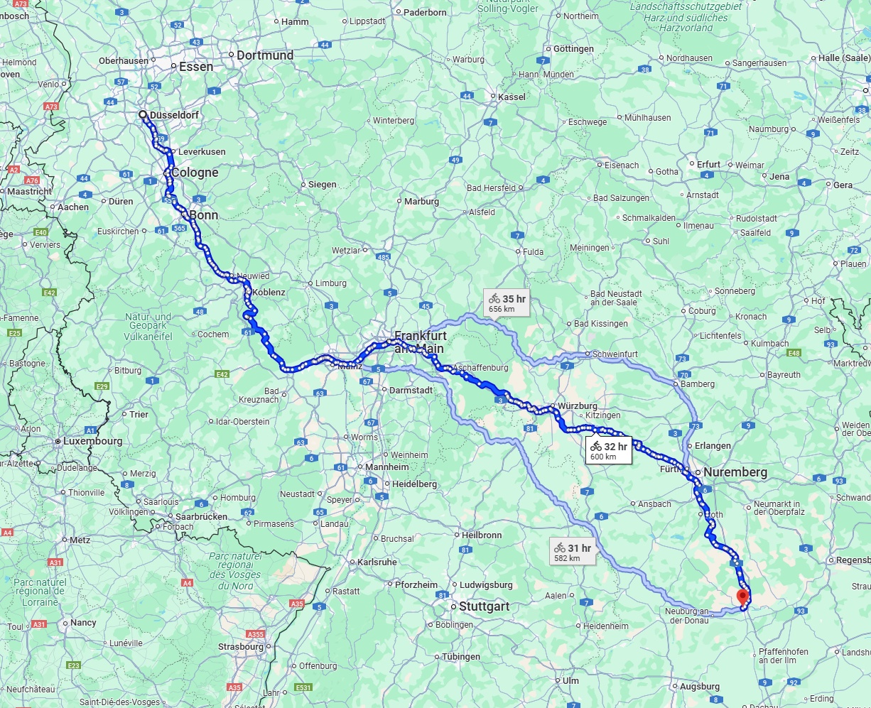 Anreise von Düsseldorf Zu Ingolstadt Über 