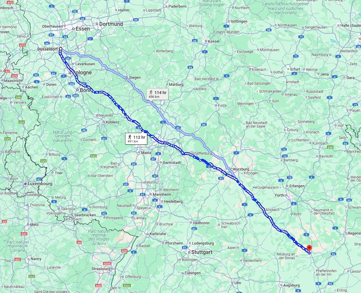 Anreise von Düsseldorf Zu Ingolstadt Über 