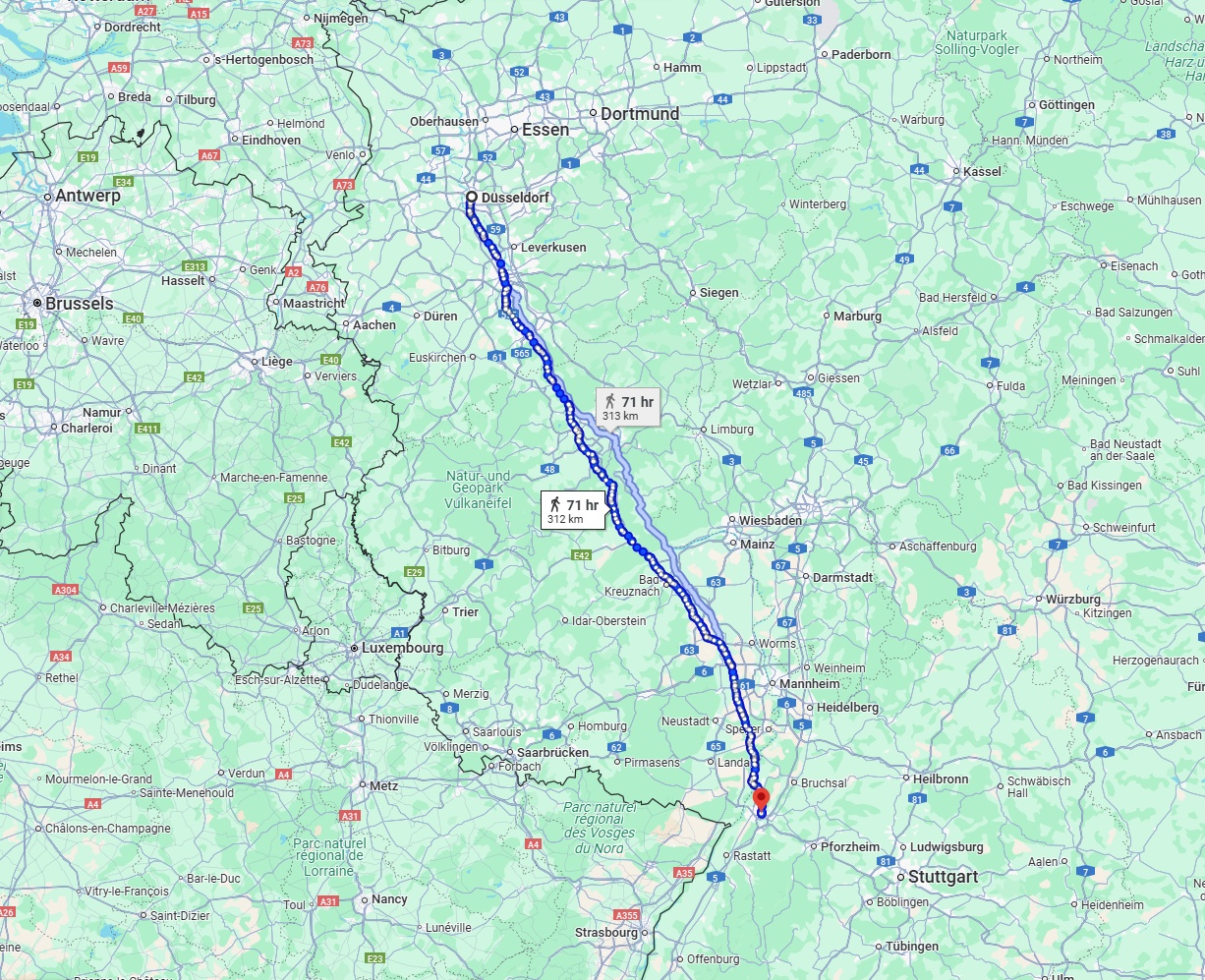 Anreise von Düsseldorf Zu Karlsruhe Über 