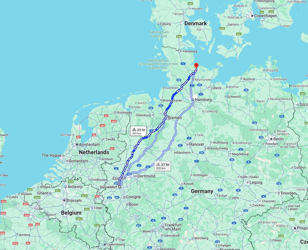 Anreise von Düsseldorf Zu Kiel Über 