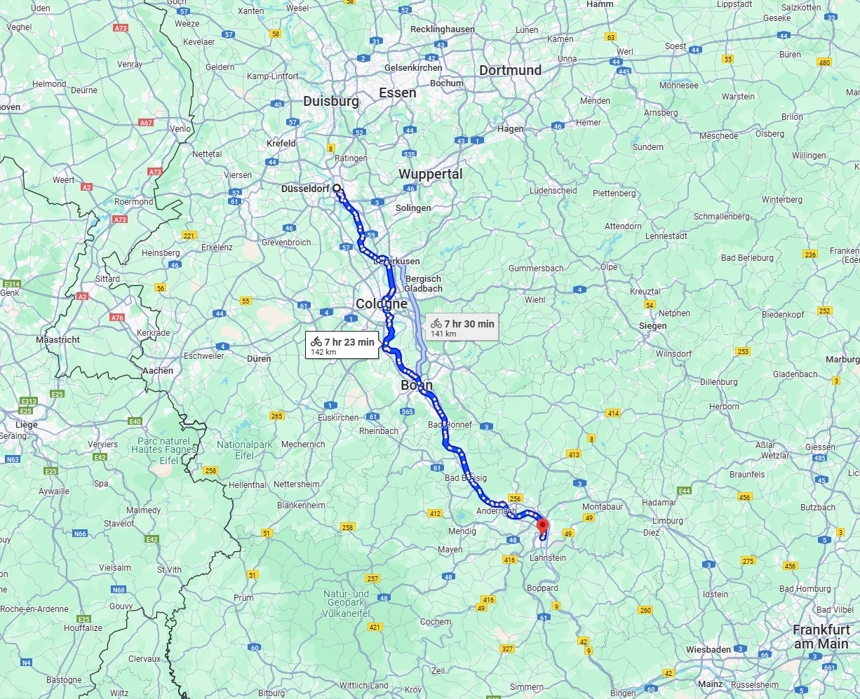 Anreise von Düsseldorf Zu Koblenz Über 