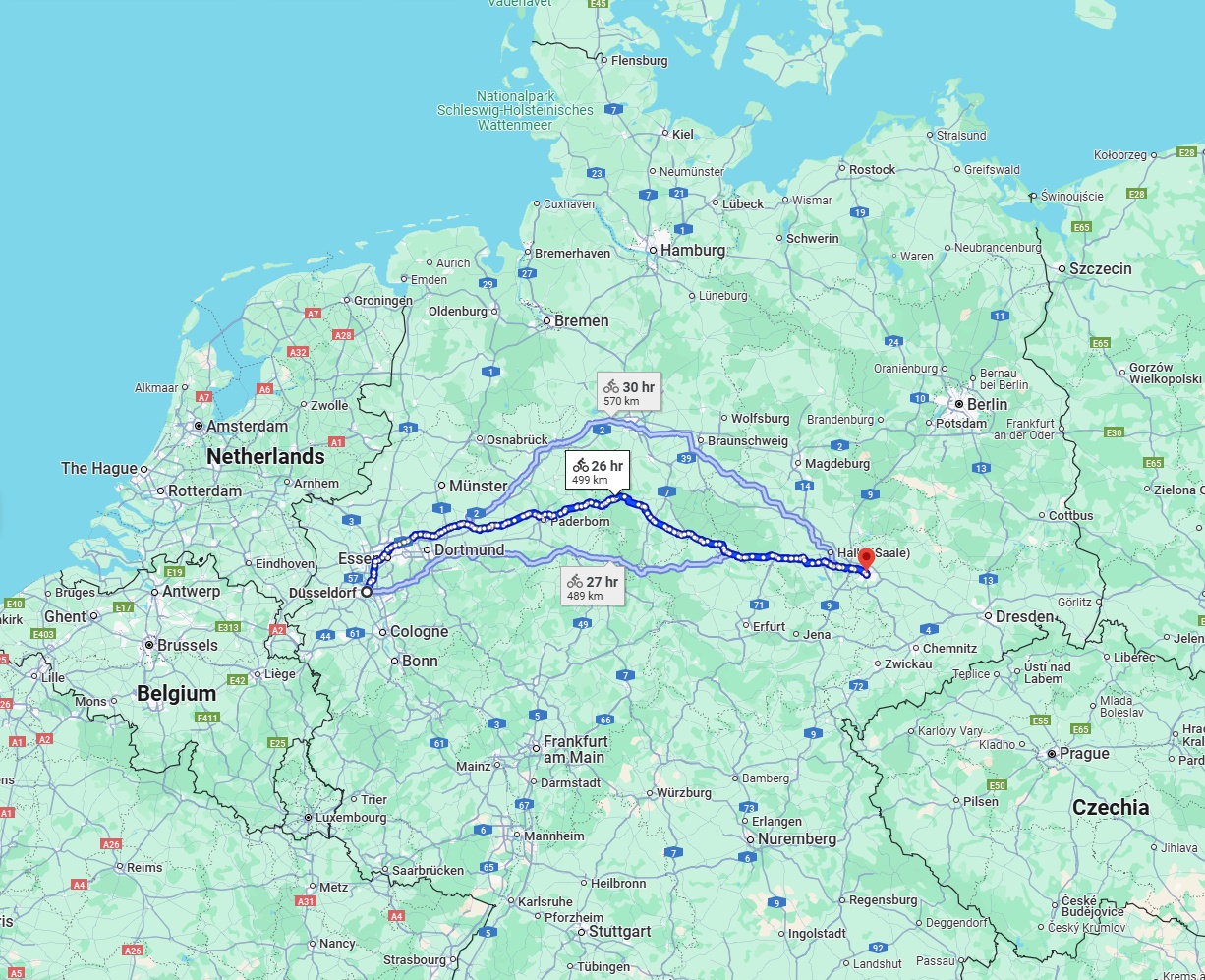Anreise von Düsseldorf Zu Leipzig Über 