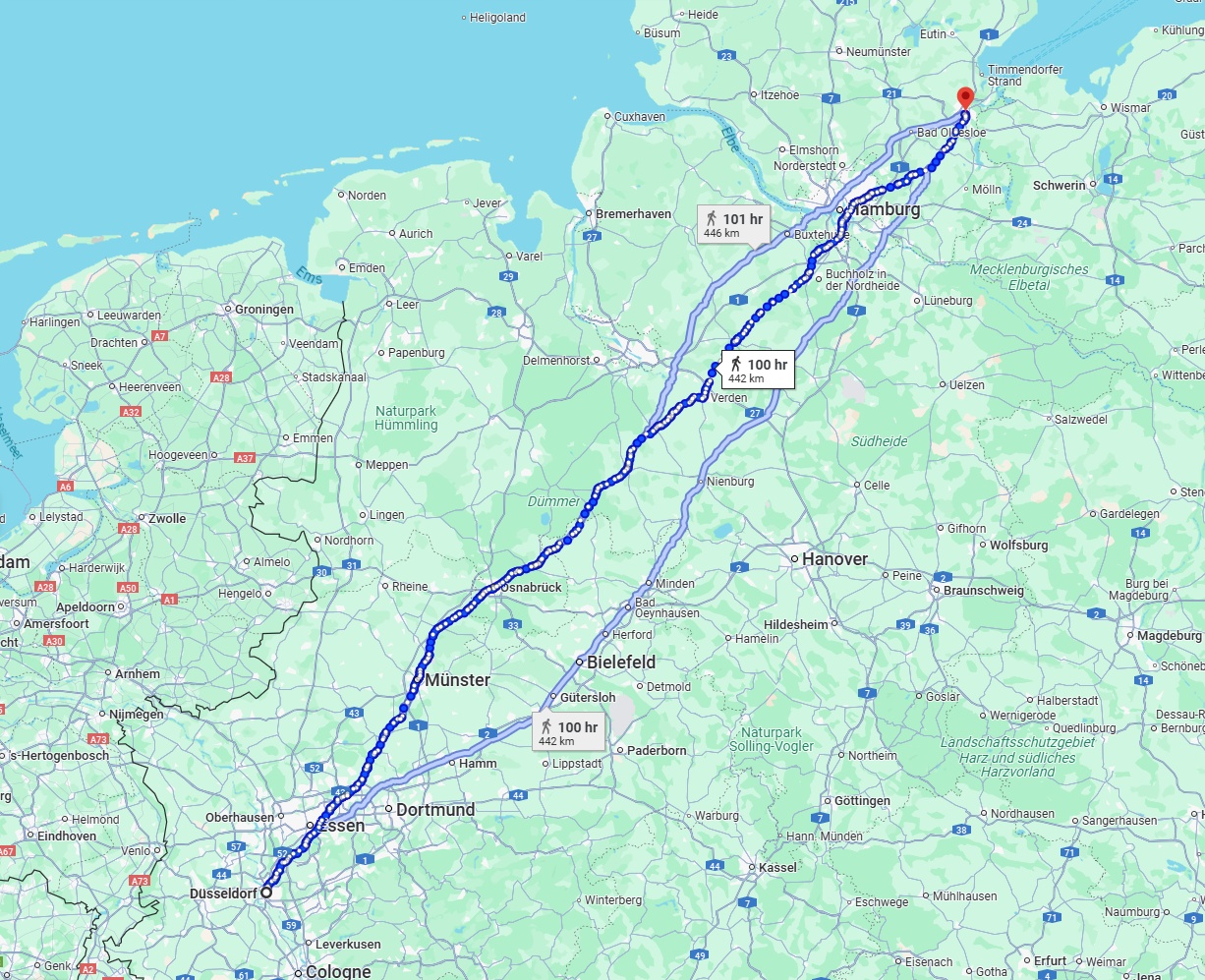 Anreise von Düsseldorf Zu Lübeck Über 