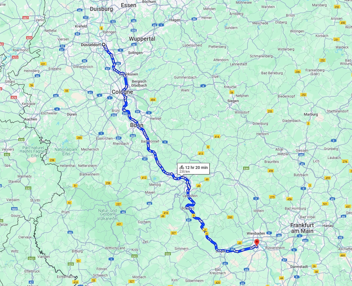 Anreise von Düsseldorf Zu Mainz Über 