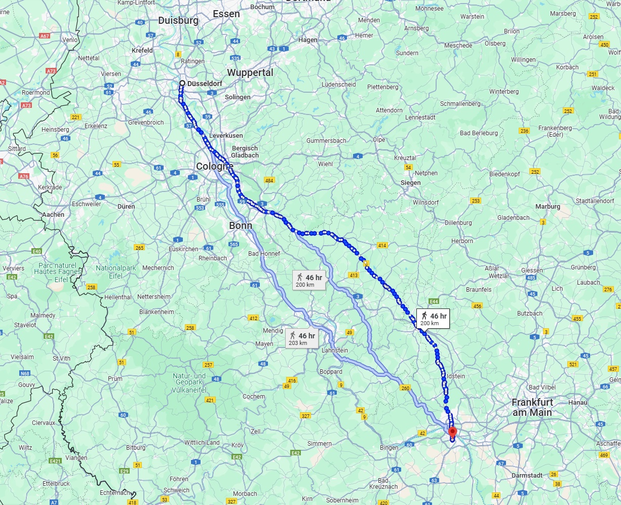Anreise von Düsseldorf Zu Mainz Über 