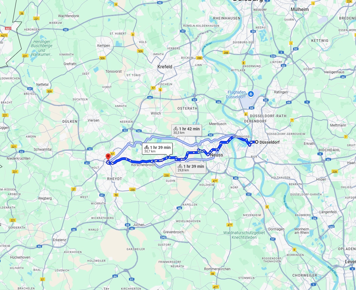 Anreise von Düsseldorf Zu Mönchengladbach Über 