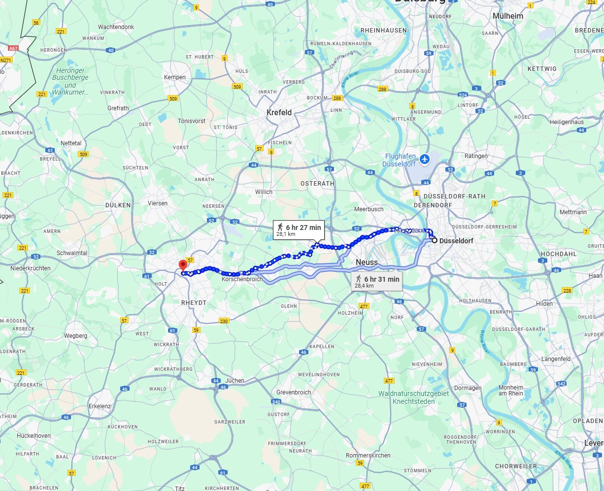Anreise von Düsseldorf Zu Mönchengladbach Über 