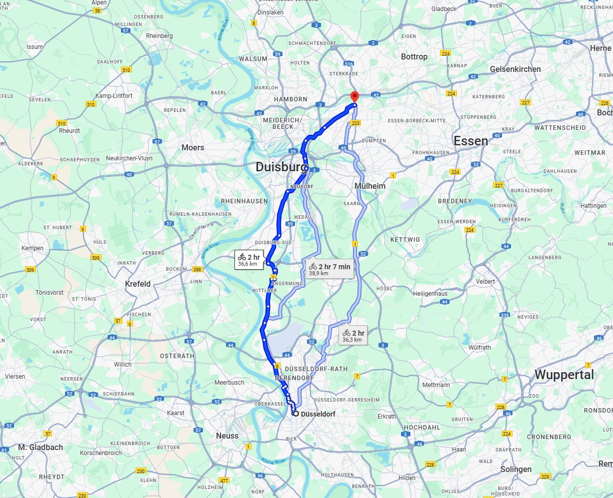 Anreise von Düsseldorf Zu Oberhausen Über 