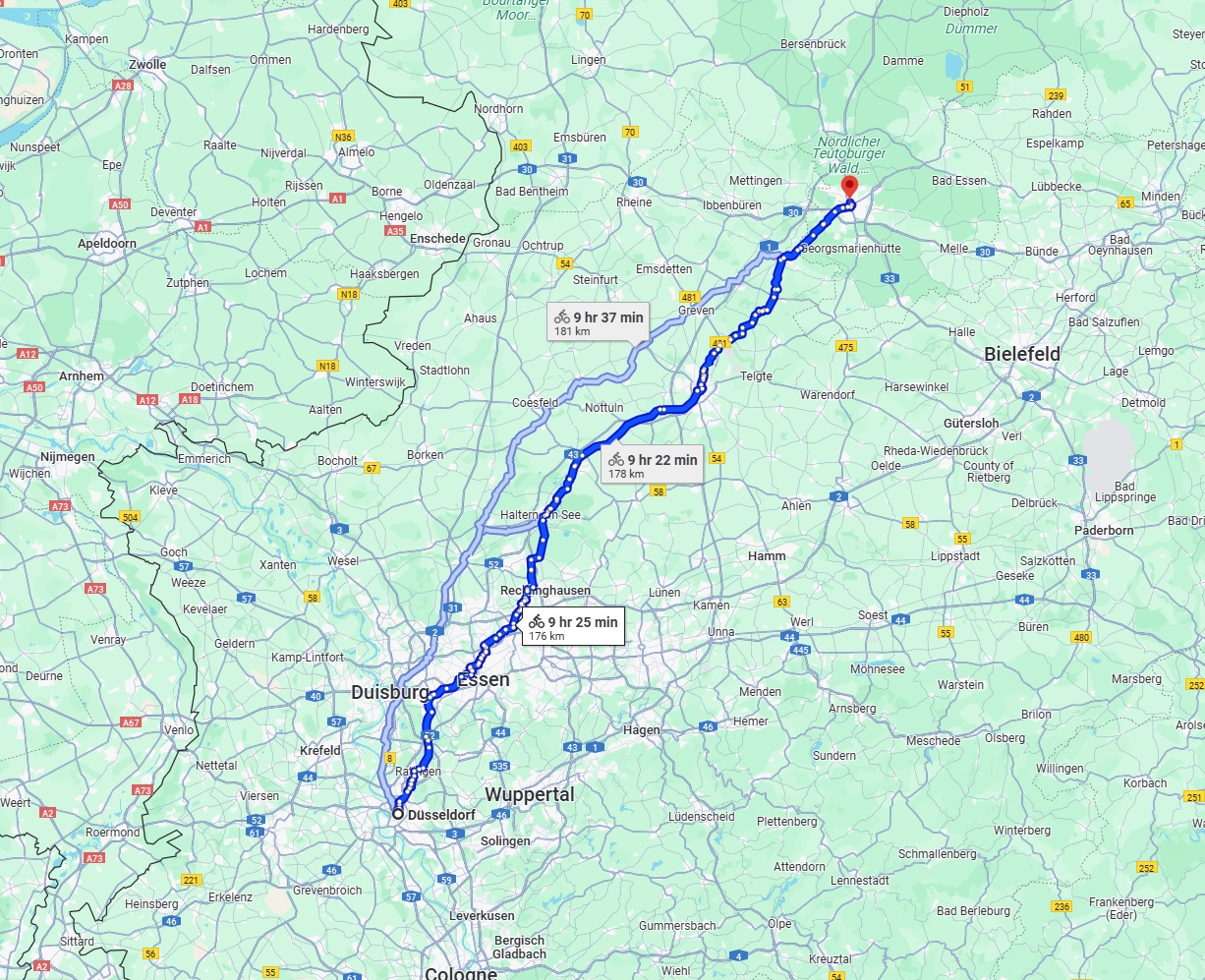 Anreise von Düsseldorf Zu Osnabrück Über 