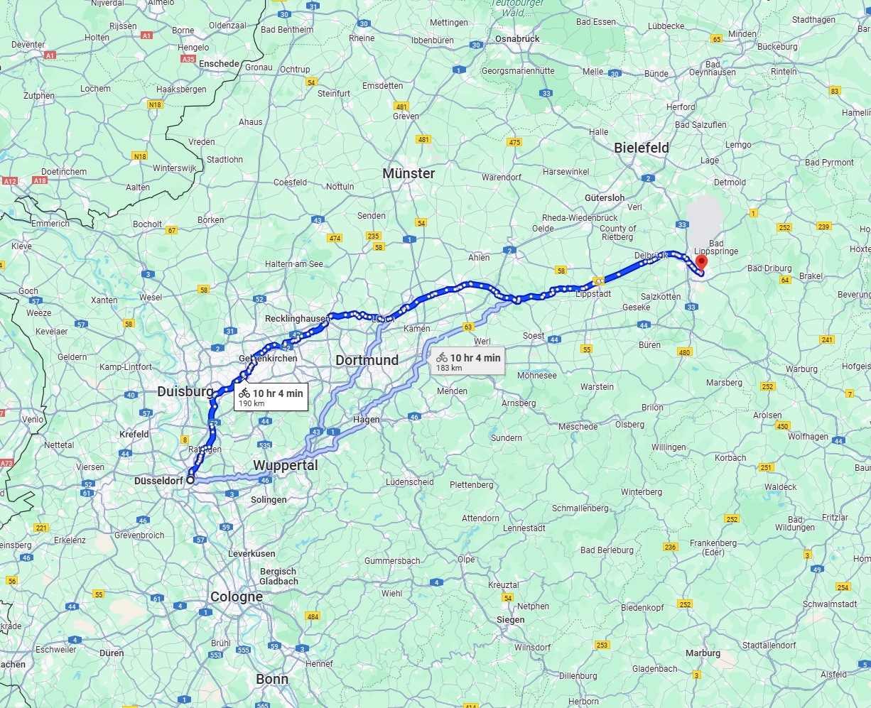 Anreise von Düsseldorf Zu Paderborn Über 