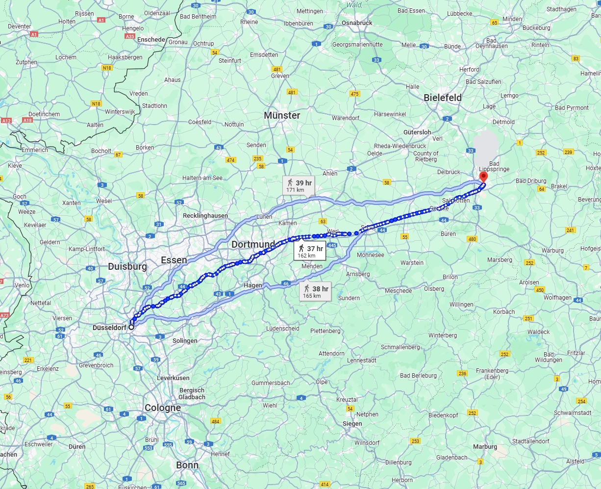 Anreise von Düsseldorf Zu Paderborn Über 