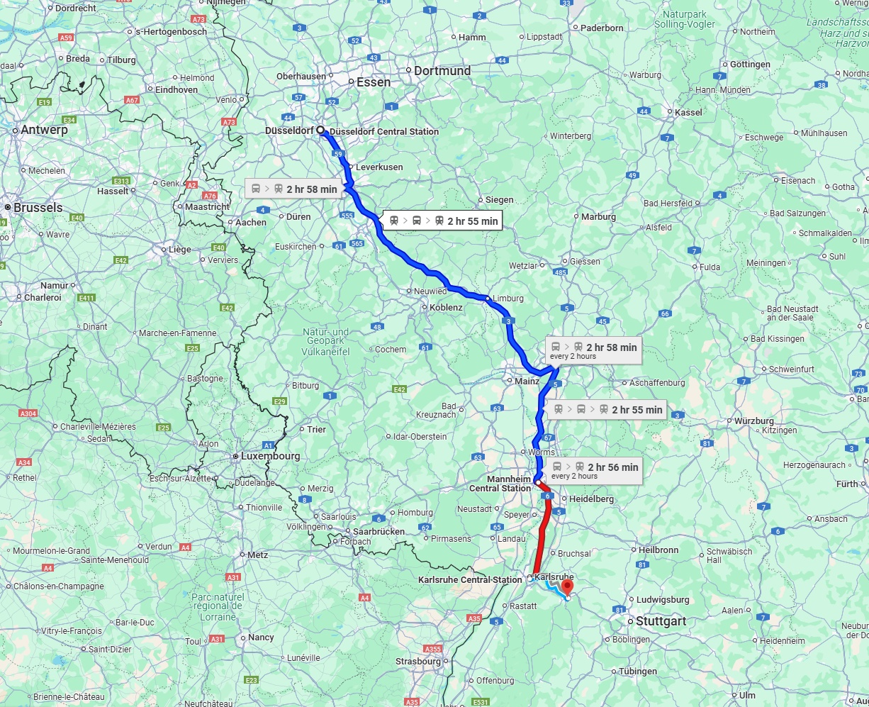 Anreise von Düsseldorf Zu Pforzheim Über 