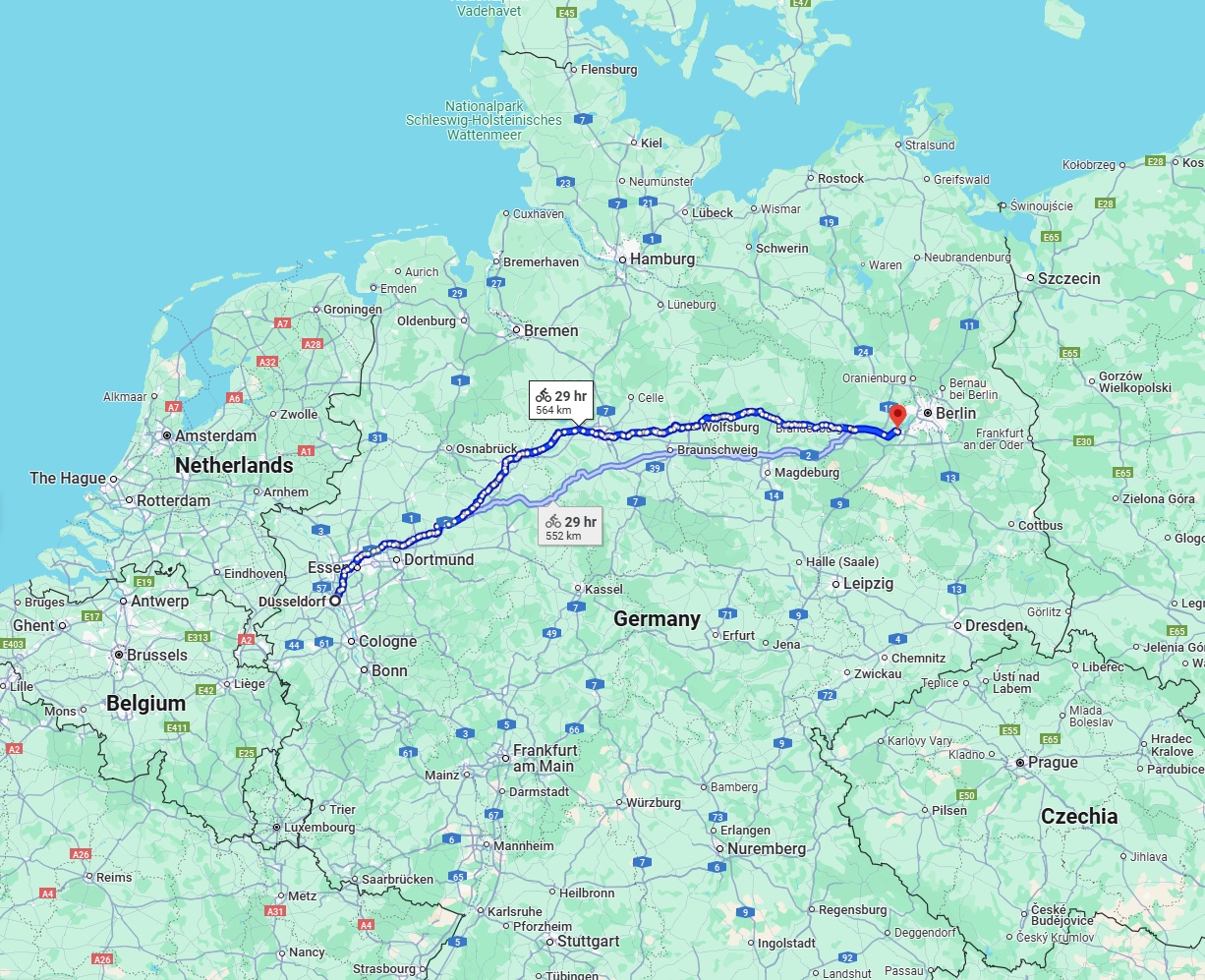 Anreise von Düsseldorf Zu Potsdam Über 