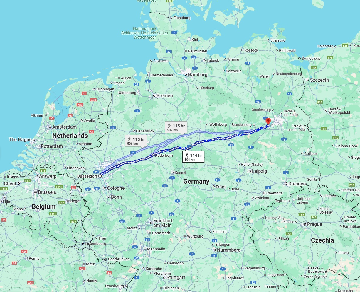 Anreise von Düsseldorf Zu Potsdam Über 