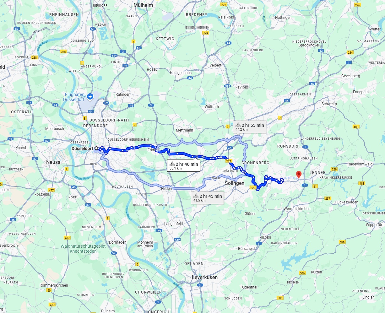 Anreise von Düsseldorf Zu Remscheid Über 