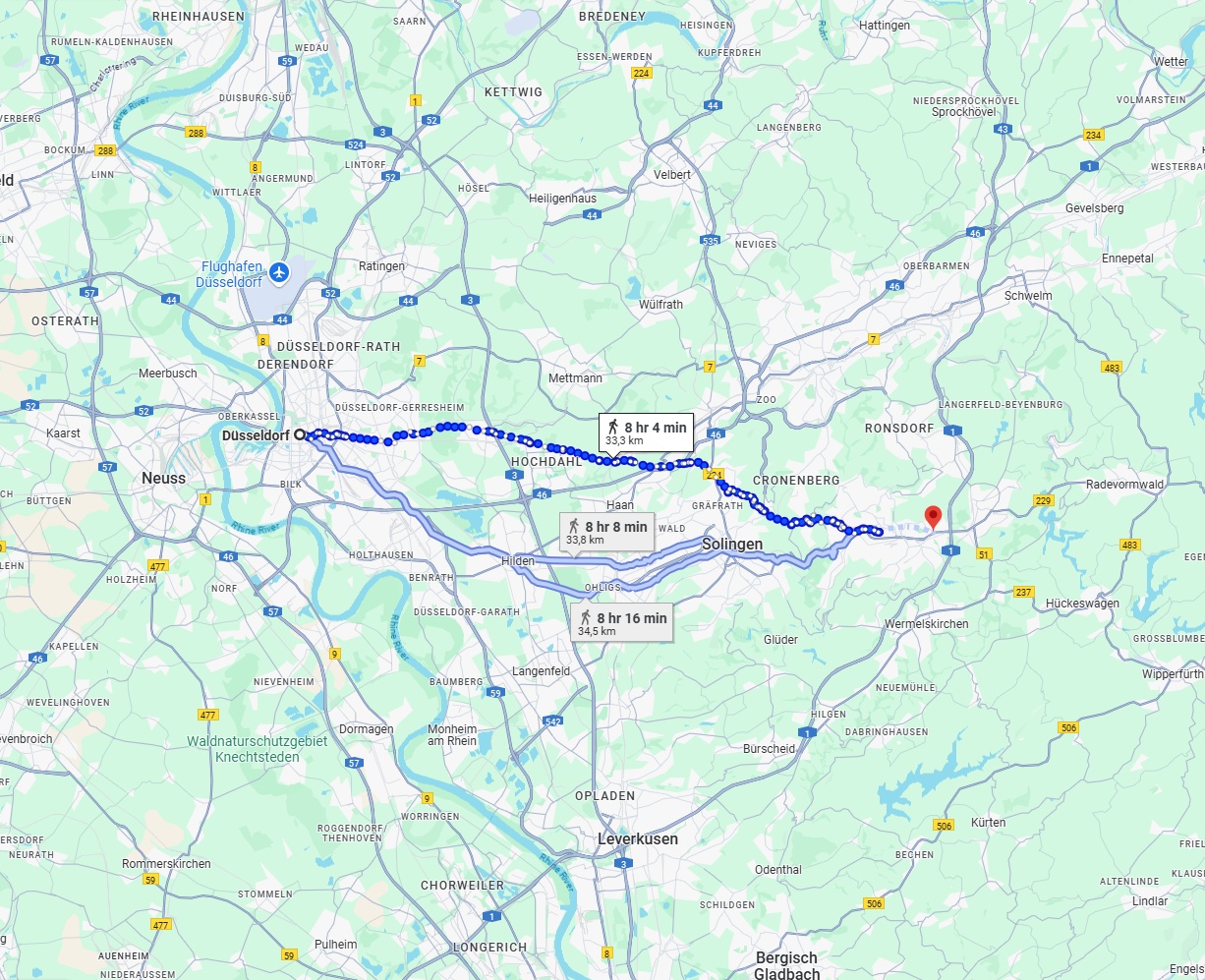 Anreise von Düsseldorf Zu Remscheid Über 