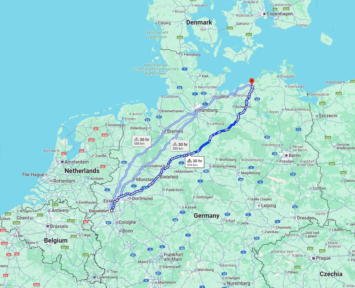 Anreise von Düsseldorf Zu Rostock Über 