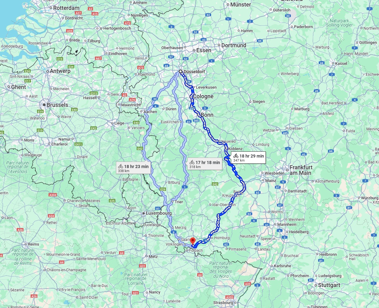Anreise von Düsseldorf Zu Saarbrücken Über 
