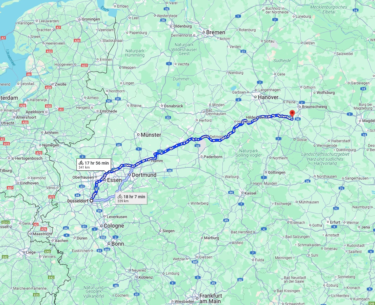 Anreise von Düsseldorf Zu Salzgitter Über 
