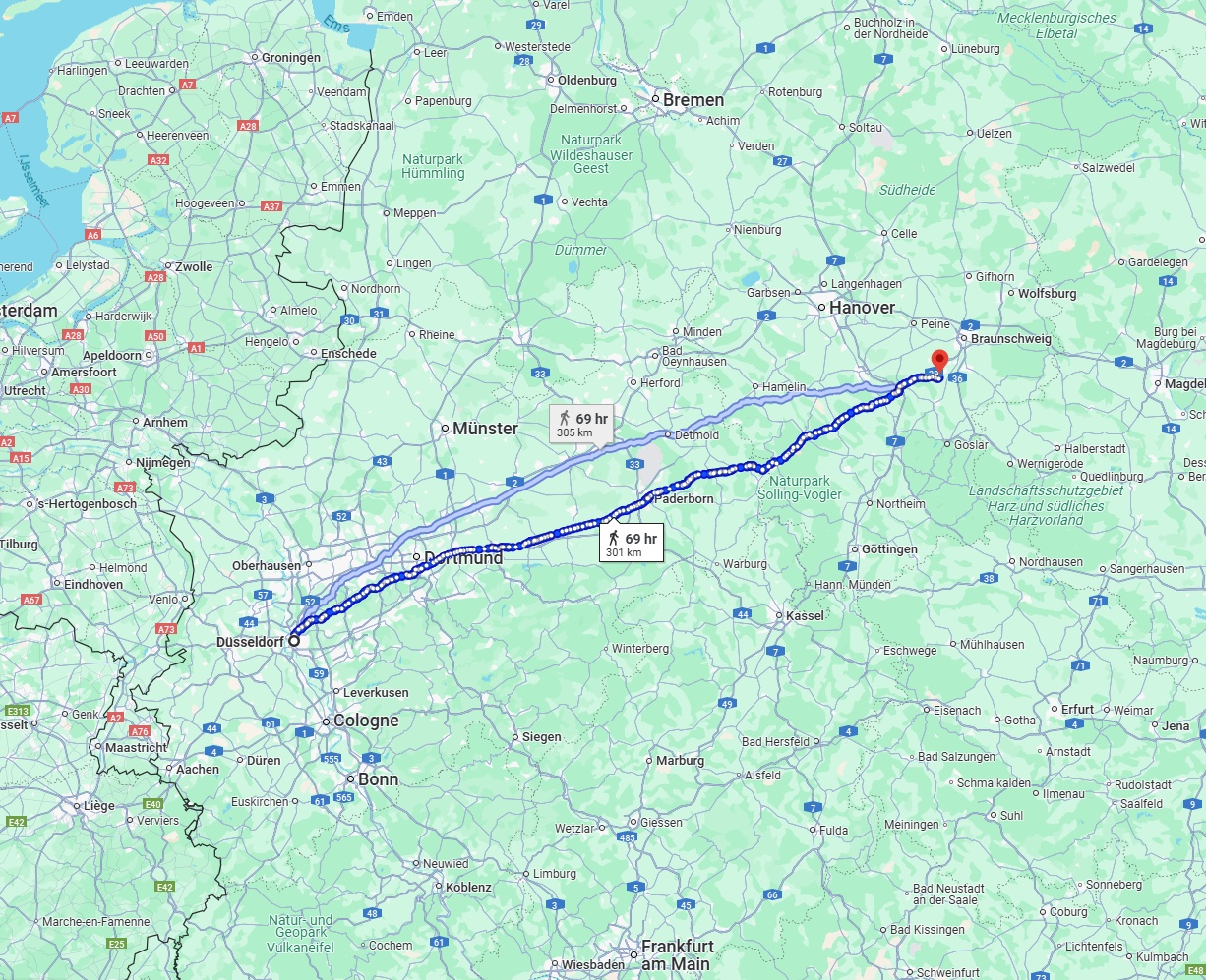 Anreise von Düsseldorf Zu Salzgitter Über 